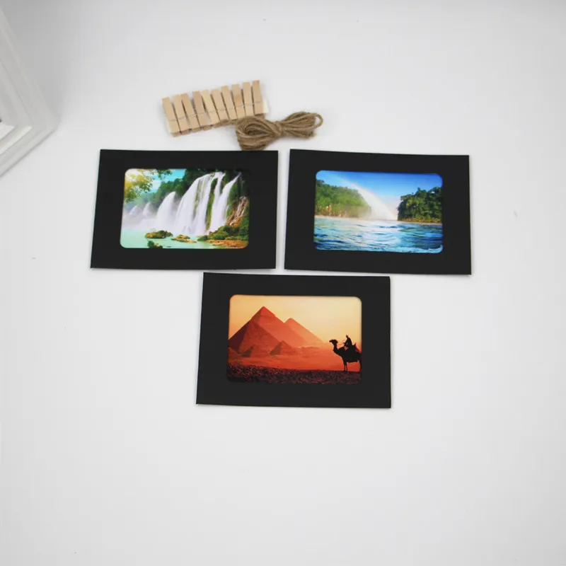 10 шт. DIY деревянная детская фоторамка Клип бумажный держатель для фотографий украшение стены для свадьбы Выпускной фотобанк реквизит