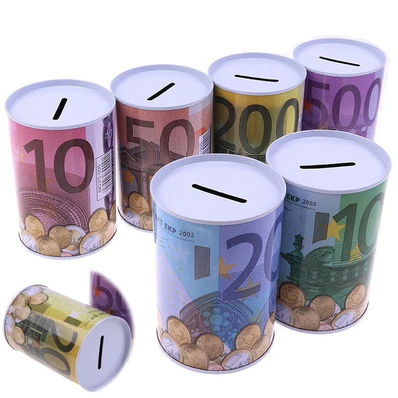 

Piggy Bank 1Pc Coins Deposit Home Decoration Storage Box Safe Cylinder Money Box