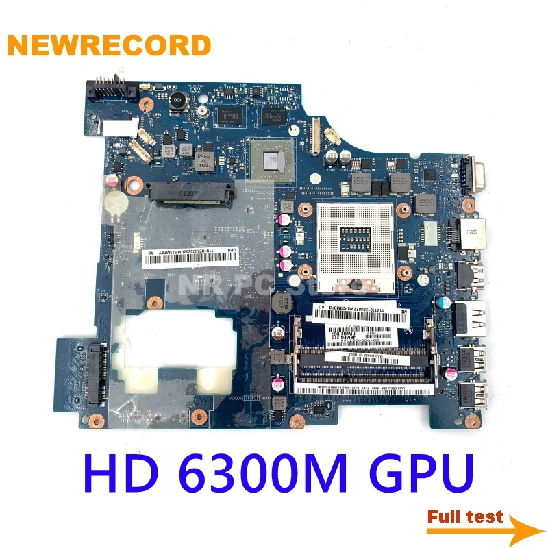 NEWRECORD PIWG2 LA-6753P For Lenovo G570 Laptop Motherboard HD 6300M GPU HM65 DDR3 Main Board Full Test