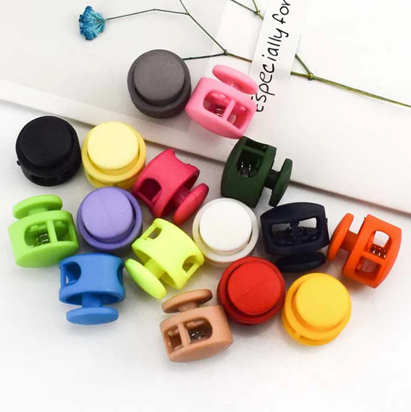 Meetee 50 шт. 6 мм многоцветная пластиковая Стопорная шляпа эластичная Регулируемая