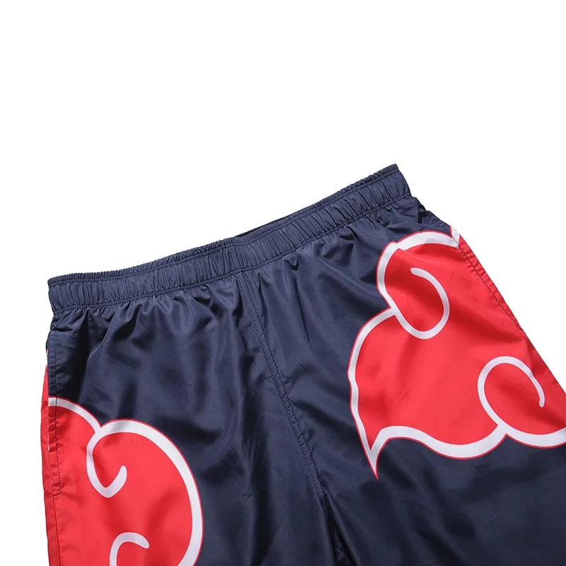 Аниме Наруто Акацуки Учиха Итачи Косплей костюмы Красный символ облака