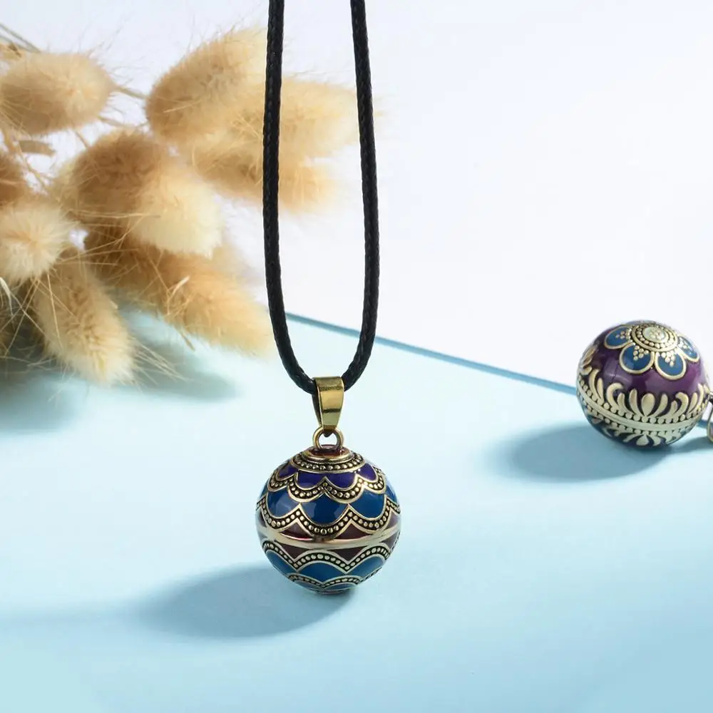 Ожерелье Eudora в виде шара стиле гармонии подвеска для беременных с темно