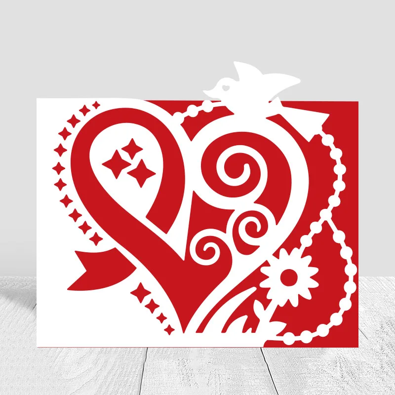 

MEET HUANG Lace Heart Wedding Metal Cutting Dies Craft Dies Scrapbook Card Making Album Embossing Stencil Die cut
