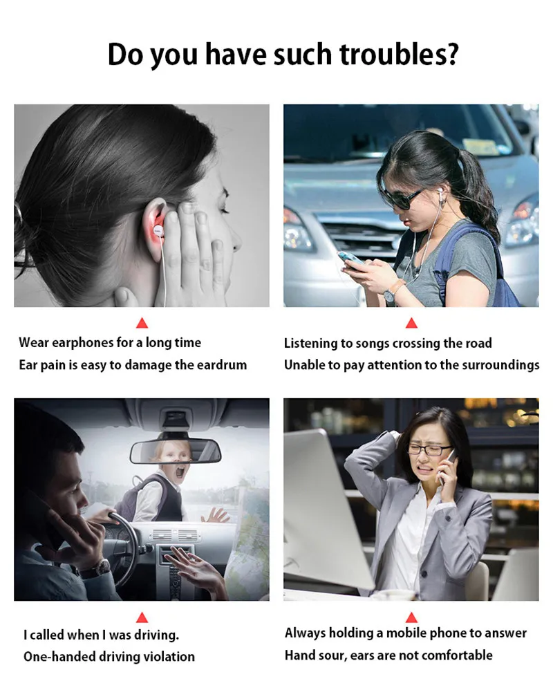 Костная проводимость беспроводные наушники Hifi Bluetooth наушники Спортивная игровая гарнитура наушники с микрофоном для xiaomi huawei