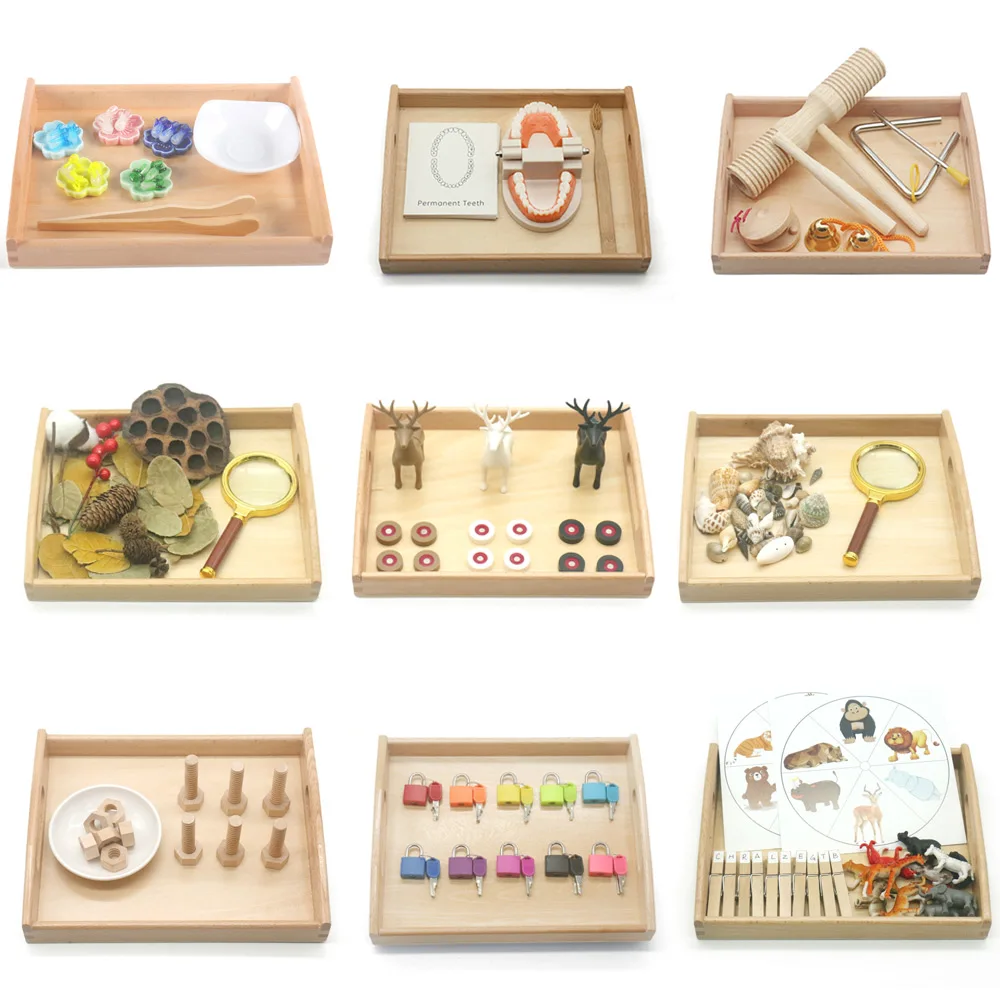 

Montessori Sensory Toys Basic Life Skill Material Fine Motor Skill Learning Educational Toys For Children 3 Years H2464H