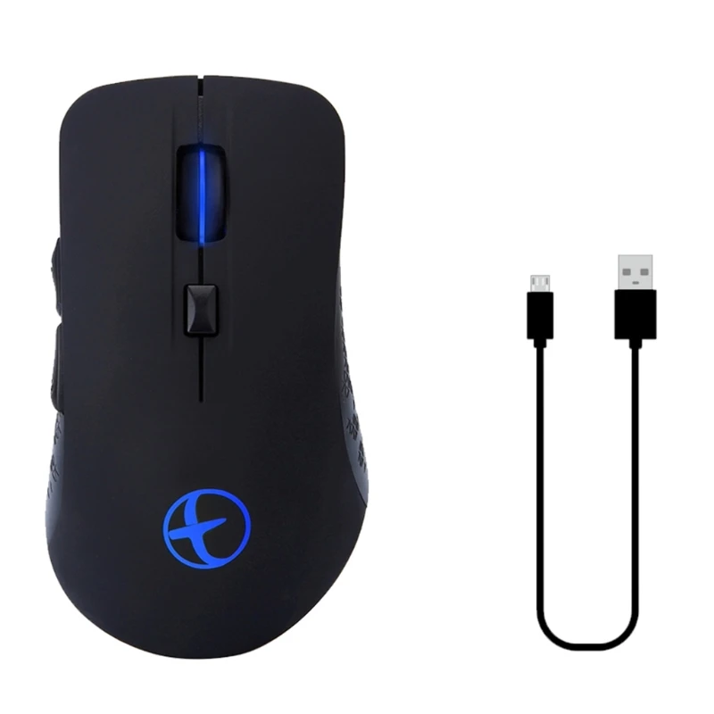 

Беспроводная перезаряжаемая USB Bluetooth-мышь, два режима, 2,4 ГГц, Bluetooth-мышь для ноутбука, настольного компьютера, ноутбука, ПК, планшета