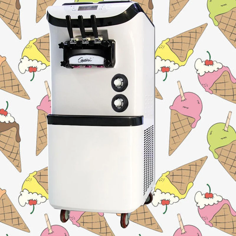 Новая машина для мороженого Коммерческая английская операционная система Три