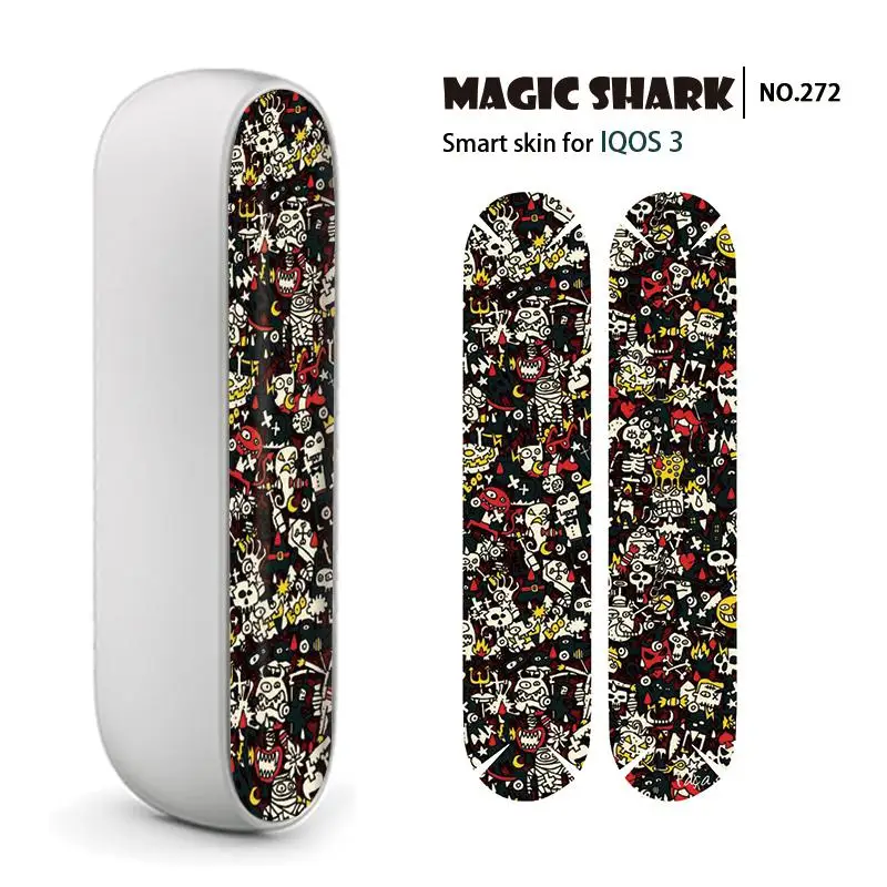 Модный чехол Magic Shark Shinchan для карты мира Mikey Avicii лист цветок ПВХ наклейка пленка IQOS