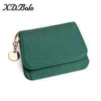 genuine leather women wallet fashion cute womens wallet small zipper coin wallet female short leather women purse card wallet
