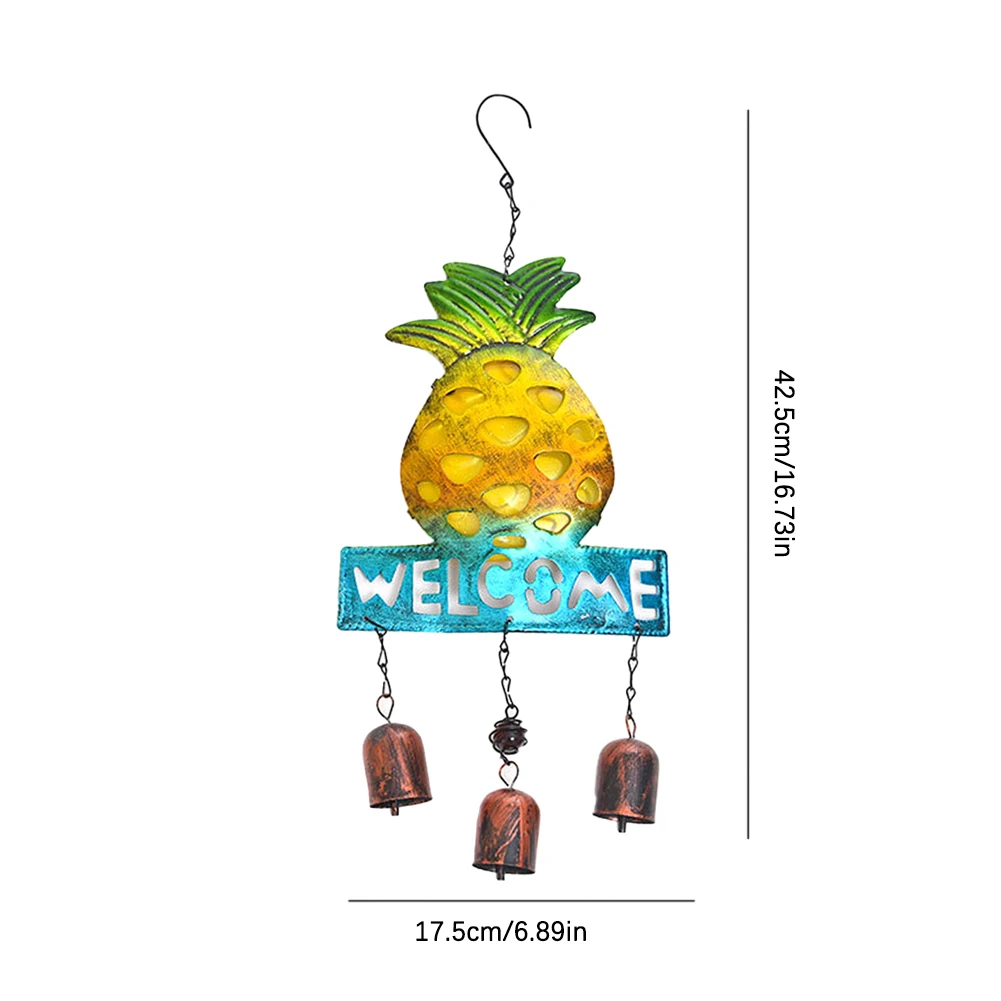 

Wind Chimes Welcome Brand Pineapple Wind Chime Home Hanging Craft Gift Wind Chimes Outdoor Hanging Pendant With Bells Decoration