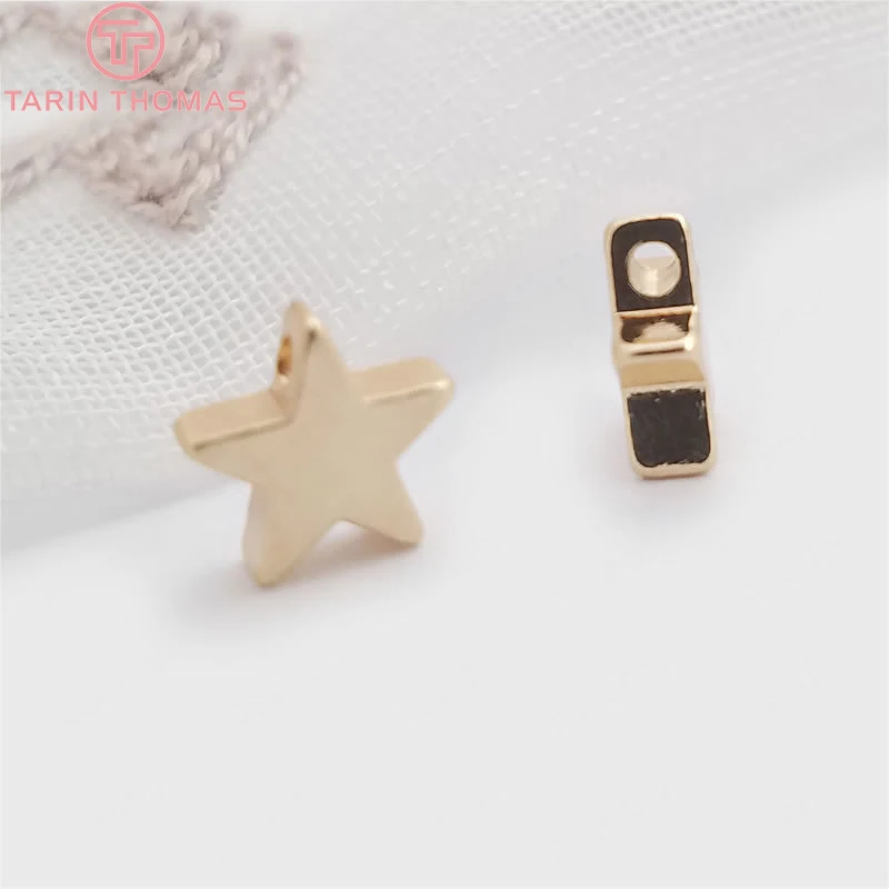 20 шт 5 мм 8 24K цвета шампанского позолоченный медный маленький кулон Подвеска со