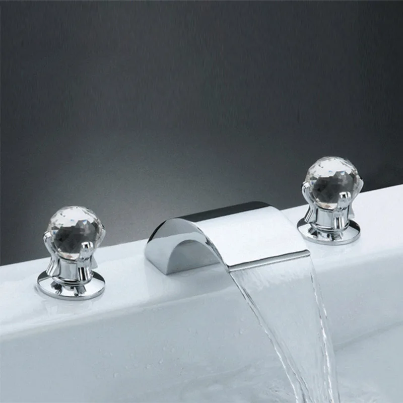 

Split Type Waterfall Bathtub Faucet Hot Cold Water Mixer Tap Bath Shower Faucet Tap Robinet Baignoire Bath Mixer