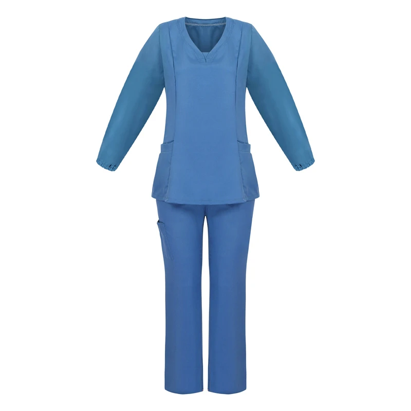 2021 Рабочая Униформа для салона костюмы здоровья с длинными рукавами рабочие