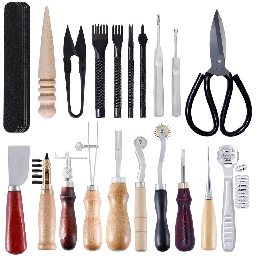 Высококачественные инструменты для кожевенного ремесла сделай сам ручная