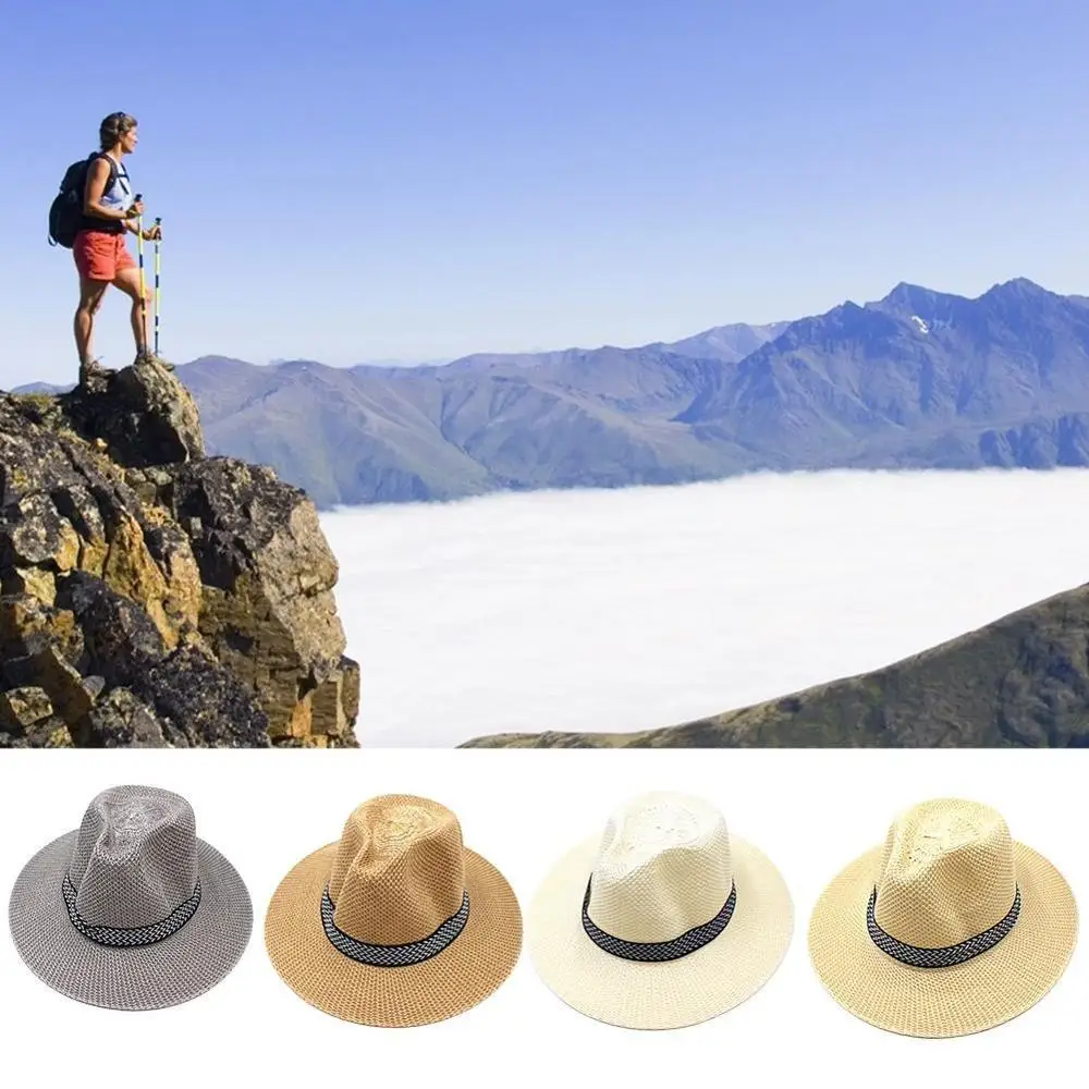 5 цветов мужская шляпа с широкими полями джаз кепка для путешествий Пляжная