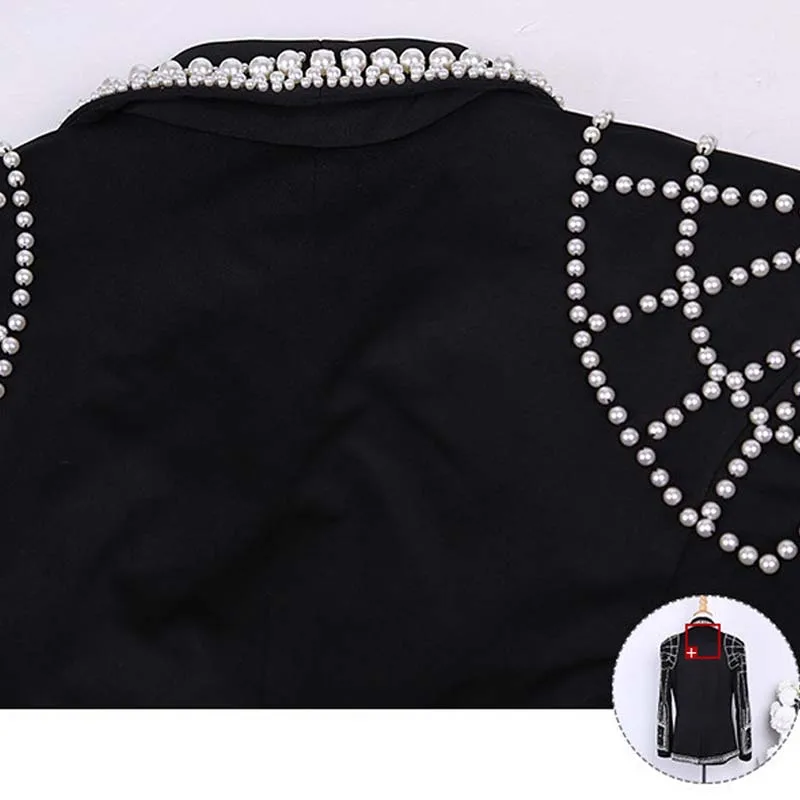 Женский блейзер ручной работы элегантный однотонный праздничный пиджак с