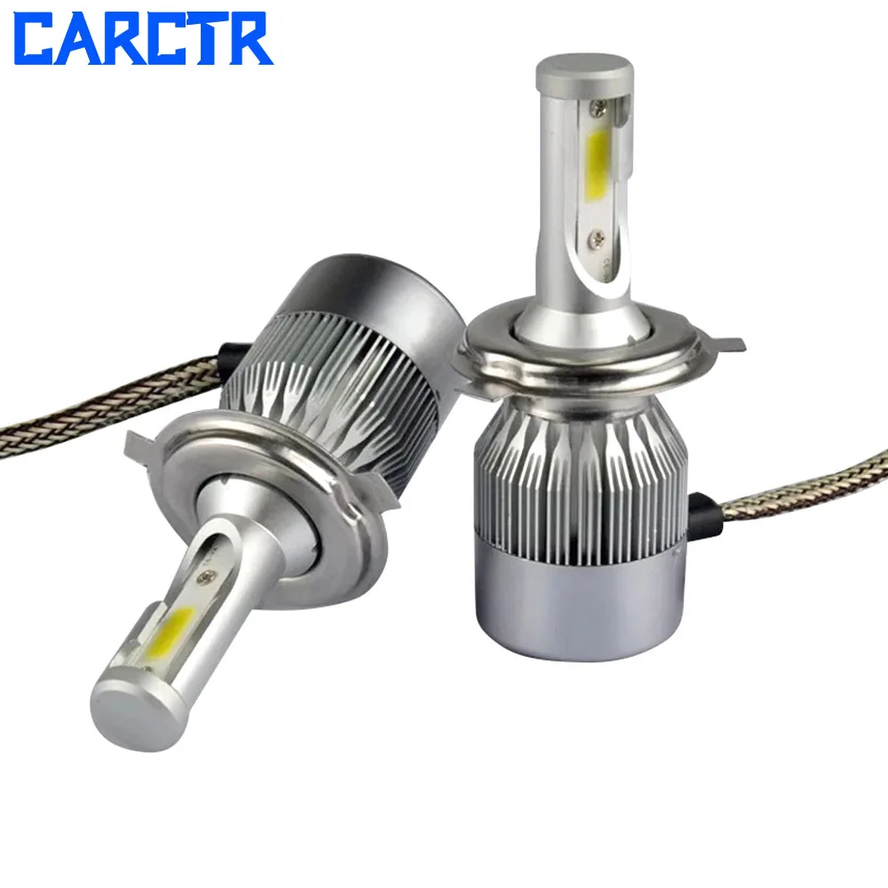 CARCTR светодиодный автомобилей головной светильник C6 супер яркий лампы H1 H3 H4 H7 H11 9012