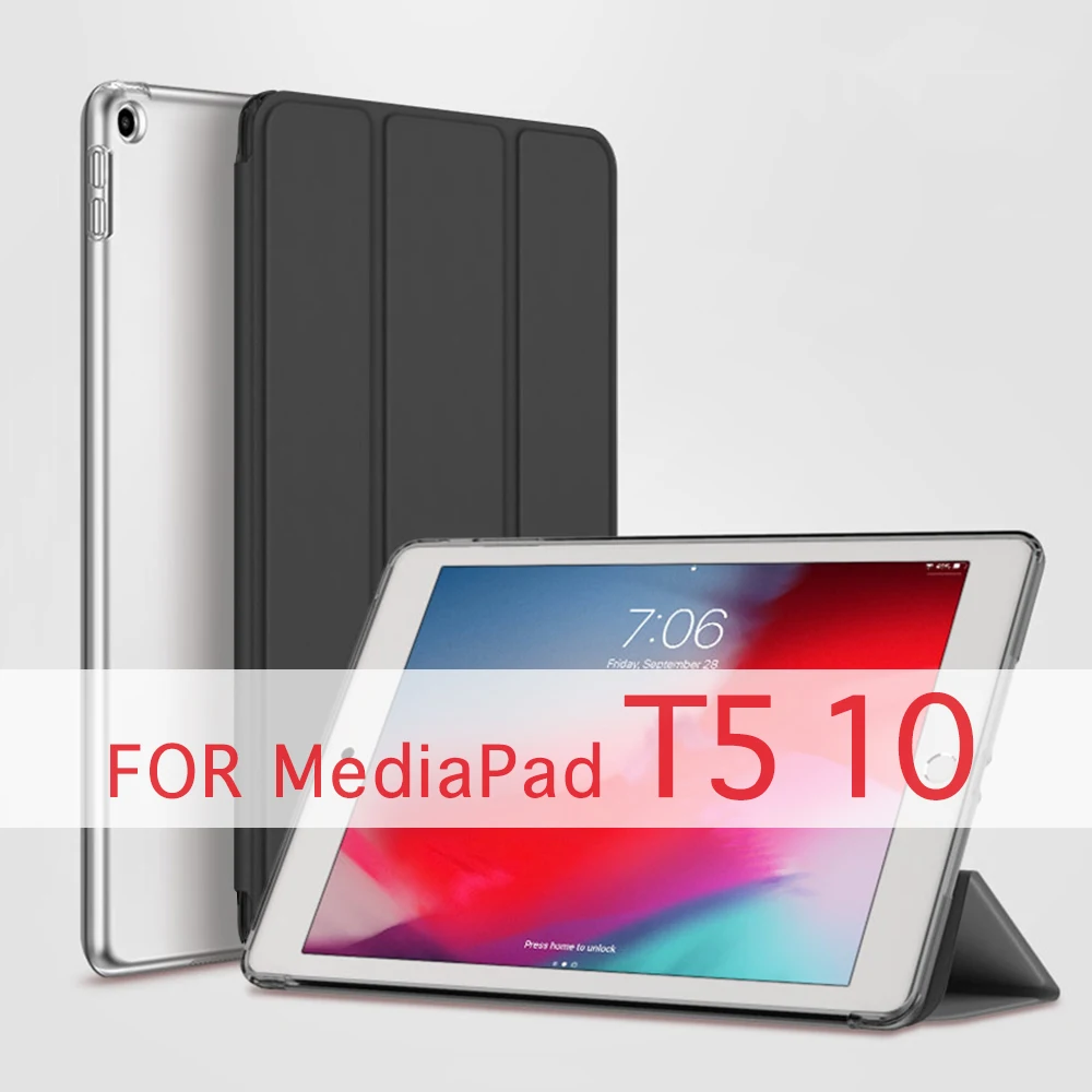 

Чехол для планшета Huawei MediaPad T5 10 AGS2-W09/L09/L03 10,1 дюймов Honor Play Pad5 Funda PC задняя крышка из искусственной кожи Smart Cover Auto Sleep