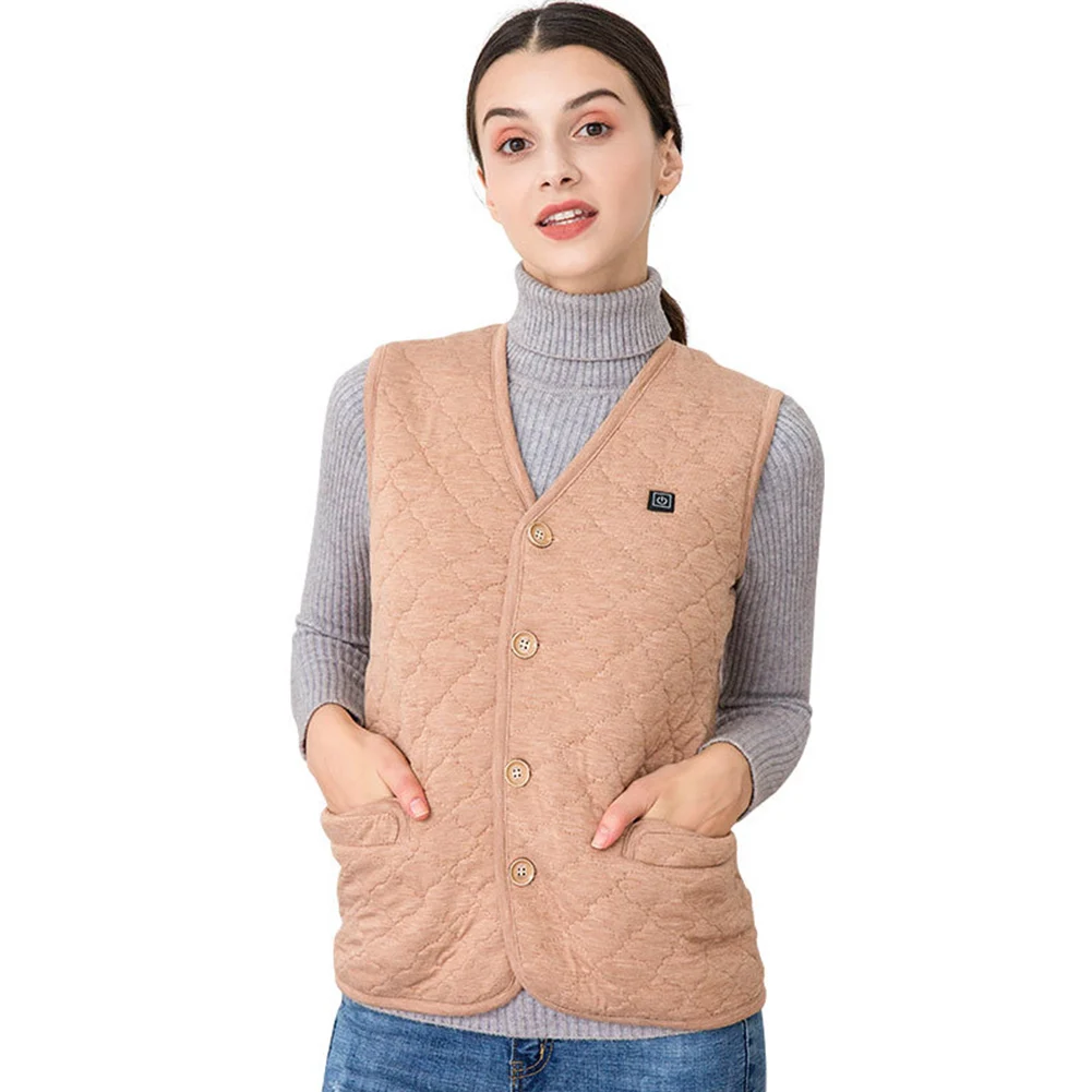 

Unisex Golf Travel Heating Vest Winter Hiking Electric Washable Motorcycle Heated Clothing USB Charging Waistcoat Skiing Fishing