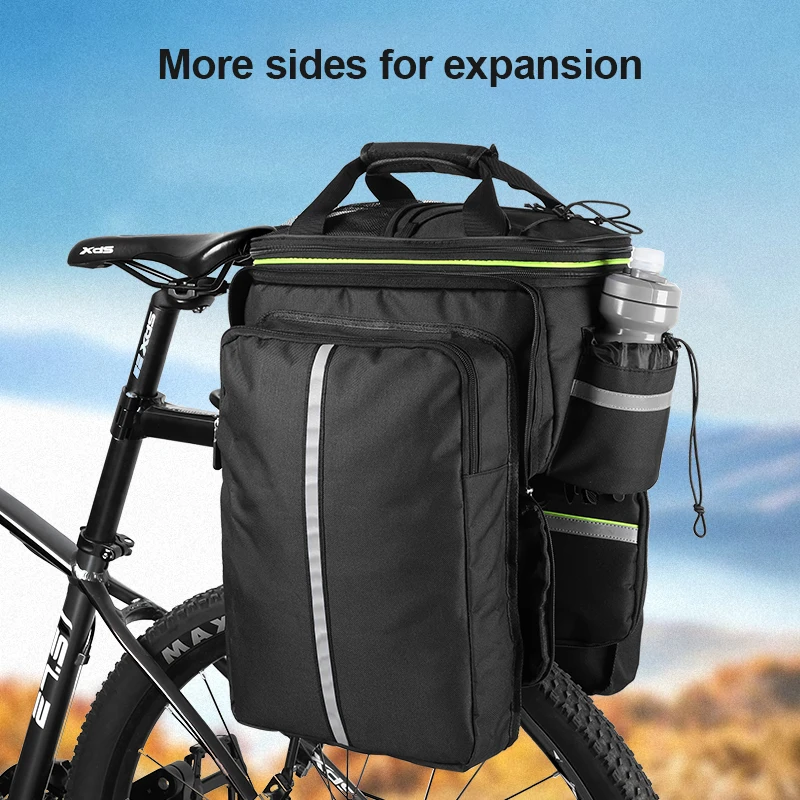 

NEW Bicycle Bag Tail Bar Large Capacity Piggyback Bag Long-distance Cycling Travel Bag MTB Mountain Bike Food Tools Case