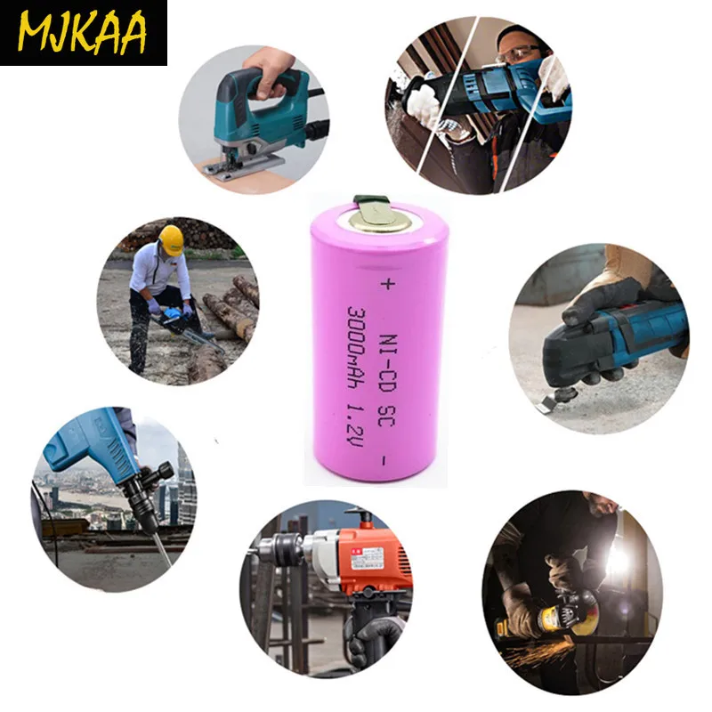 MJKAA 2019 Новинка 15 шт Sub C SC 1 2 V 3000mAh Ni-Cd Ni Cd аккумуляторные батареи | Электроника