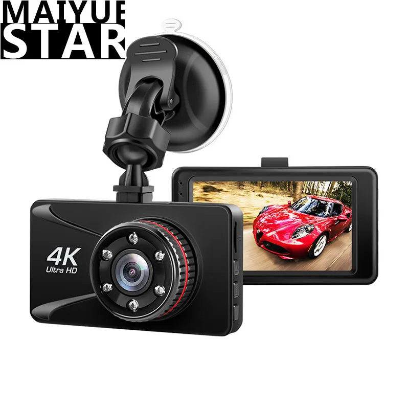 Maiyue star 4K Full HD 1080P Автомобильный цифровой видеорегистратор камера 3 дюймовая