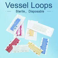 48pcs vessel loop medical silicone high quality vascular ties red blue white yellow 2 size new