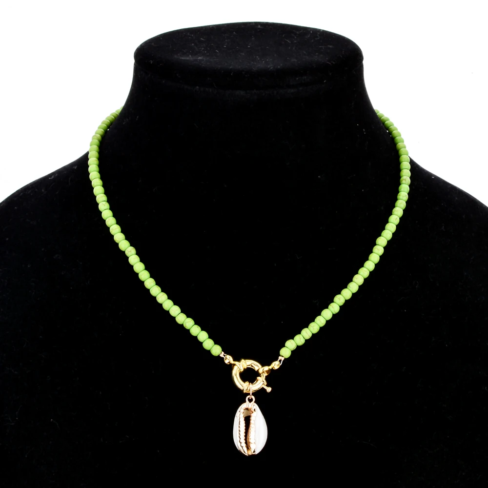 Очаровательные длинные ожерелья ручной работы из сплава с натуральным