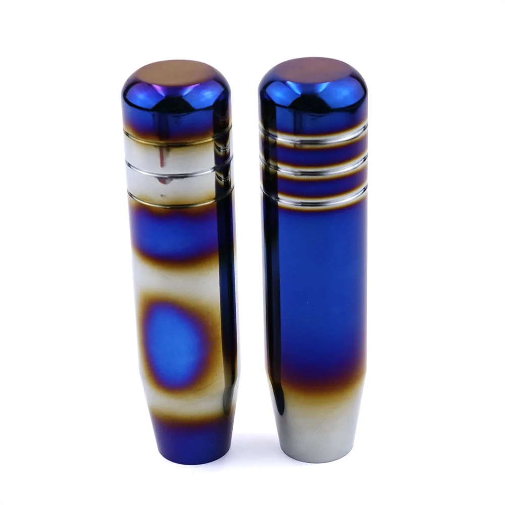 Универсальный алюминиевый автомобиль титана стиль сгоревший синий рычаг