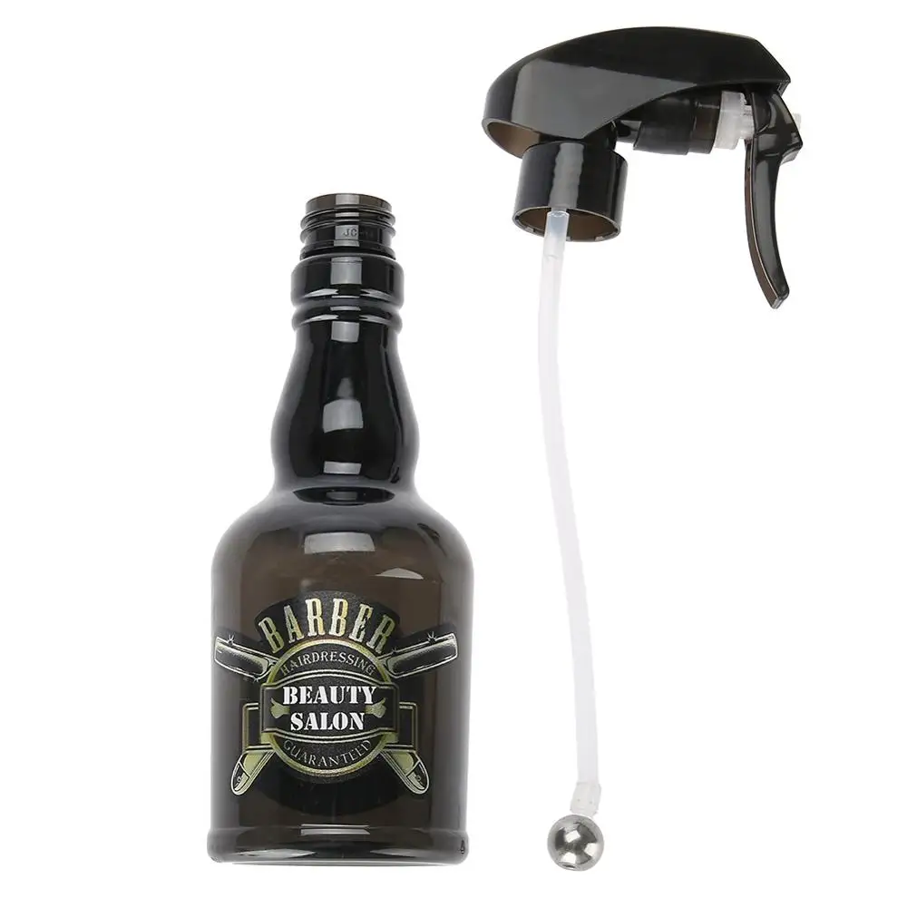 300ml Refillable Hairdressing Water Sprayer Bottle Barber Vintage Spray Mist Hair Tool Brown Salon Care Stying Tool|Аксессуары для