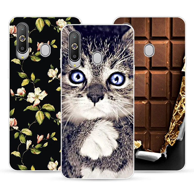 Чехол для Samsung Galaxy A6 A8S мягкий силиконовый чехол из ТПУ с цветочным рисунком A8 plus