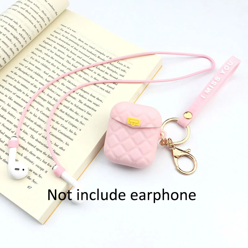14-bag-pink Чехол для наушников для Apple AirPods i12 i11 i13 TWS i7S Милая женская сумка чехол для наушников s брелок откидная крышка для AirPods зарядная коробка - Цвет: 14-bag-pink