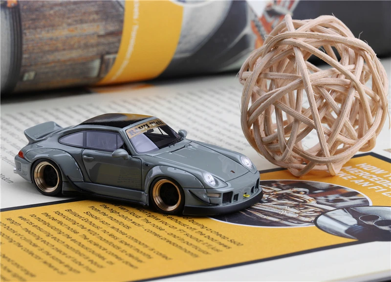 

Timothy & Pierre TP 1:64 RWB 993 Ducktail Grey Resin Model Car