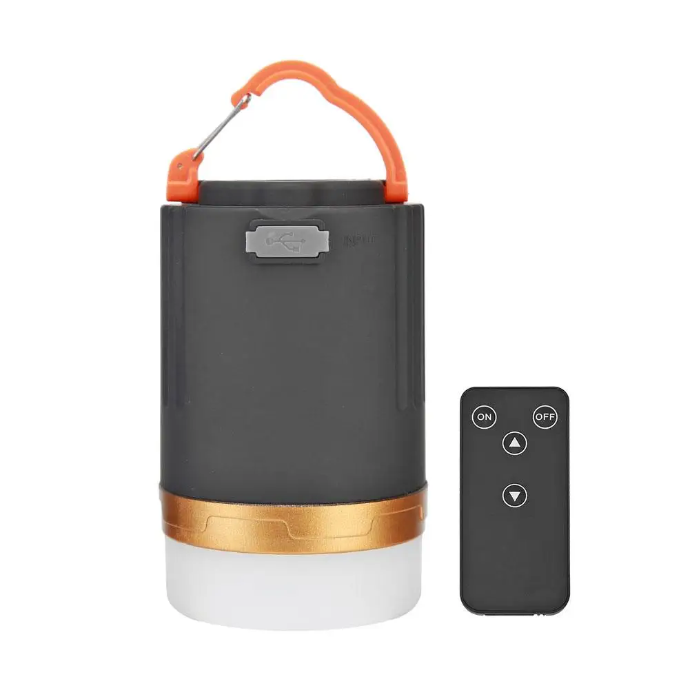 

2pcsPortable USB Rechargeable Tent Camping Lamp Mobile Power Bank Outdoor Remote Control Hanging Lantern Light