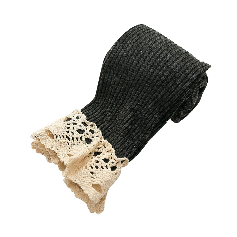 

Kid Chilren Girl Lace Knitted Leggings Girls Boys Solid Casual Cotton Stockings Children 0-5T Infant Toddler Winter Warm Legging