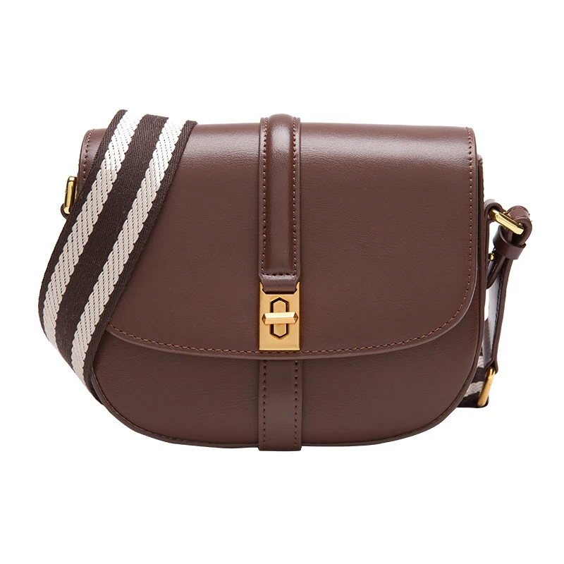 

Women's Saddle Bag 2021 Fashion Female Leather Crossbody Shoulder Bag Lady Vintage Small Bag Purses And Handbags Luxury Designer