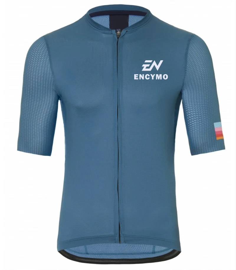 

ENCYMO Yellow Pro Team Areo Cycling Jersey Short Sleeve Mountain Bike Jerseys Motocross Jersey