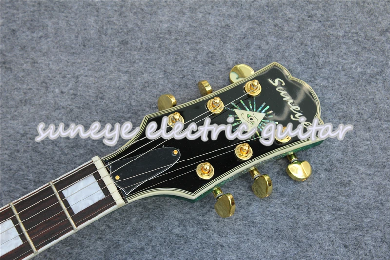 Новое поступление электрогитара Suneye с зеленой отделкой на заказ набор для гитары