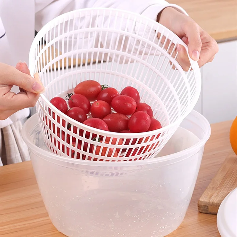 

Salad Spinner Lettuce Greens Washer Dryer Drainer Crisper Strainer For Washing Drying Leafy Vegetables Kitchen Tools