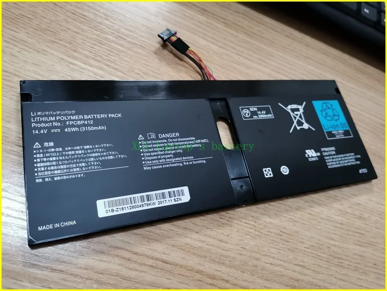 Оригинальный аккумулятор для Fujitsu LifeBook U904 FPCBP412 FPB0305S с дисплеем 14 4 В 45 Вт/ч Новинка