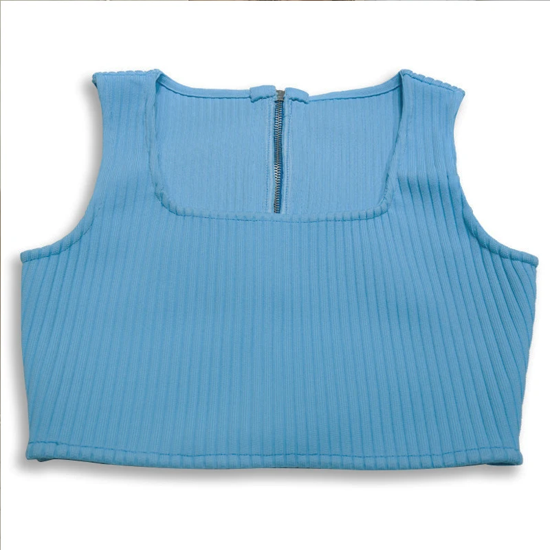 

skirt and crop top set Fashion Sexy Sleeveless O Neck Blue Two Pieces Bandage 2020 Elegant Designer club party outfits for women