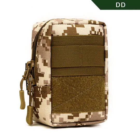 DD Защитная нейлоновая тактическая Сумка Molle для улицы, маленькая Военная поясная сумка, армейская Сумка EDC Molle, сумка для инструментов 4,7 дюймов, 4 цвета - Цвет: DD