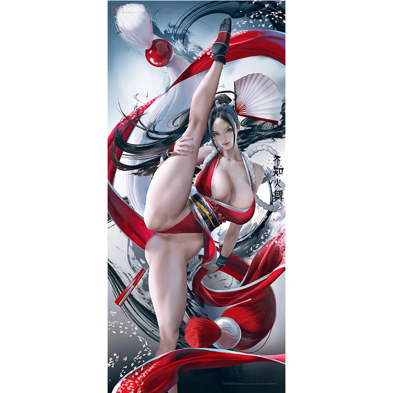 

Print silk or canvas THE KING OF FIGHTERS Mai Shiranui art poster 16x24 24x36 inch custom living room bedroom hanging picture