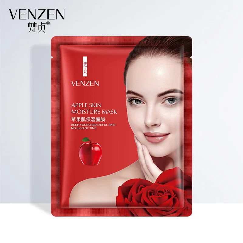 10 шт. VENZEN apple увлажняющие маски для лица с антивозрастным эффектом усадка пор