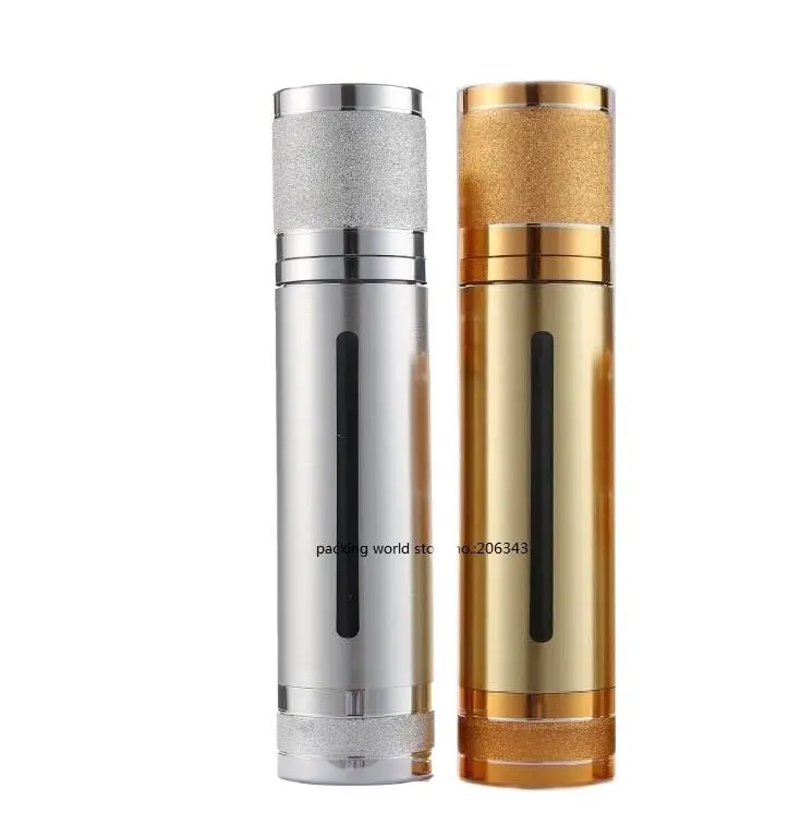 100 мл серебро/золото пластиковые безвоздушные бутылки для