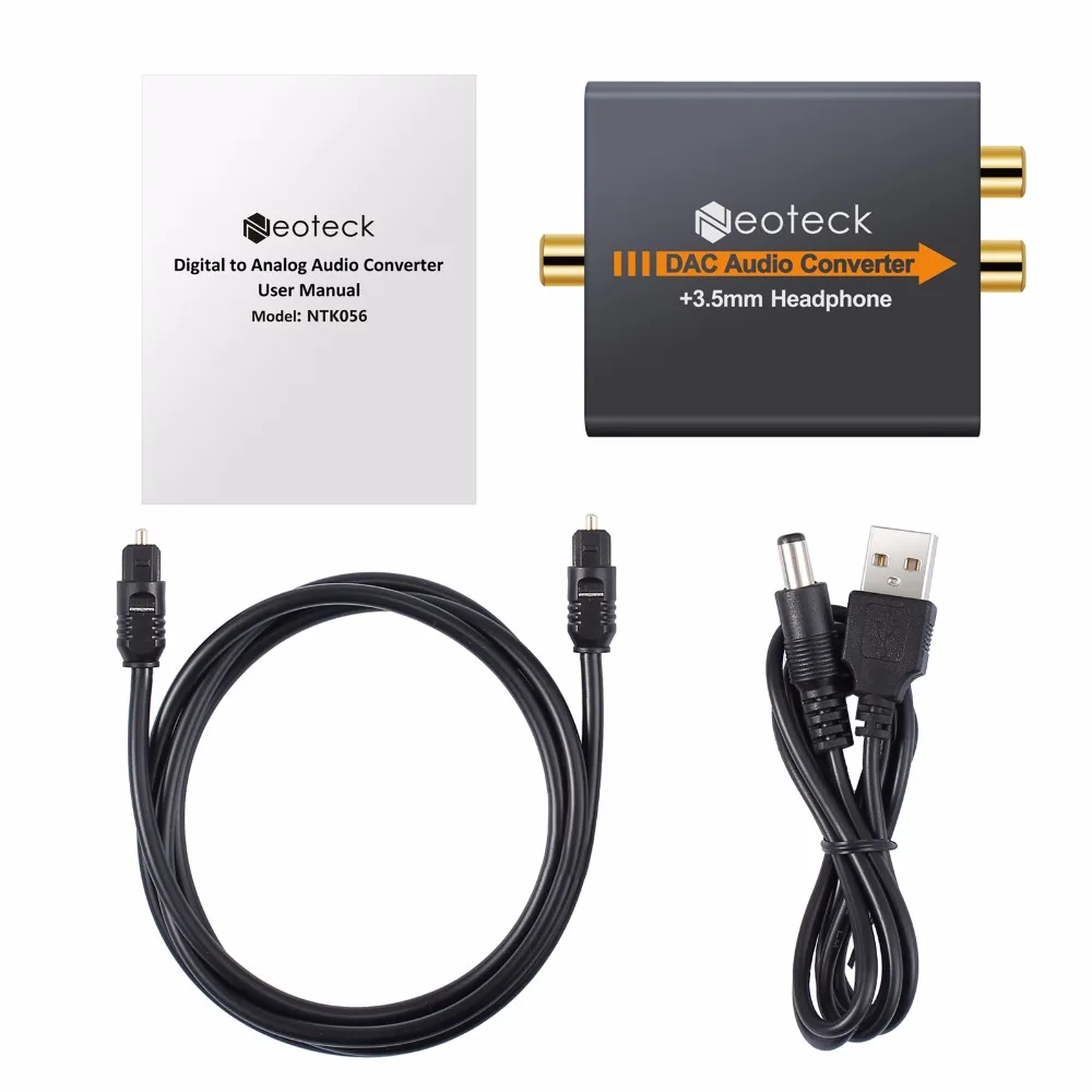 ESYNiC цифро-аналоговый аудио конвертер коаксиальный Оптический Toslink RCA к R/L аудио адаптер 3,5 мм Jack конвертер DAC