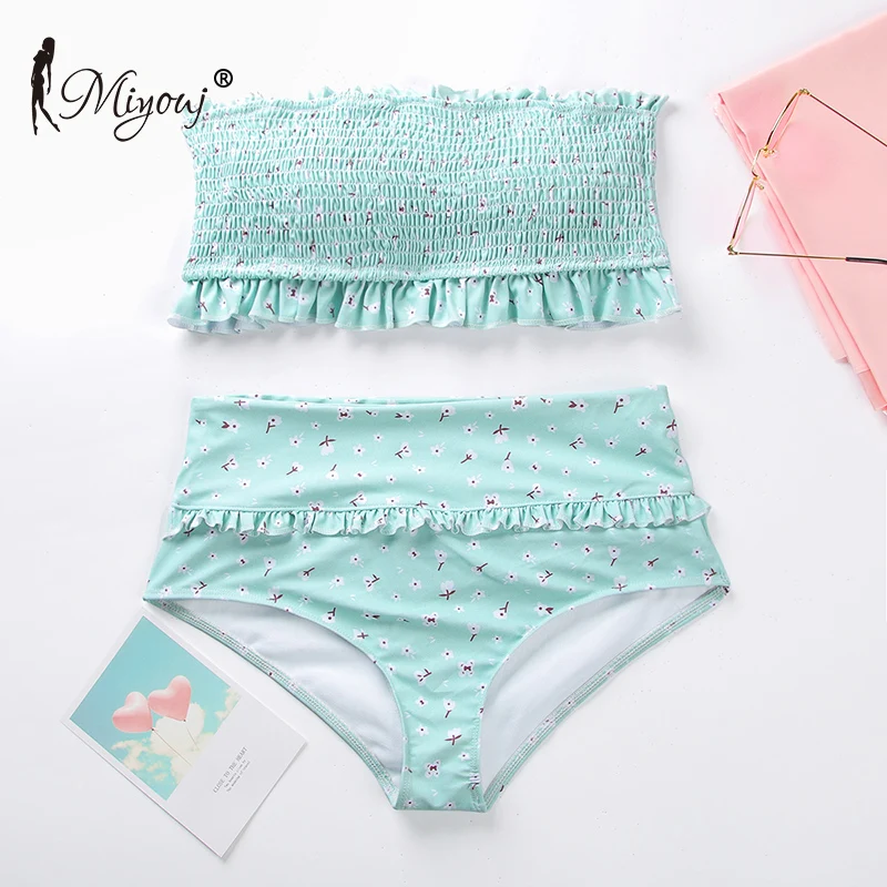 Miyouj Бандажное бикини с высокой талией женский купальник 2019 | Женская одежда