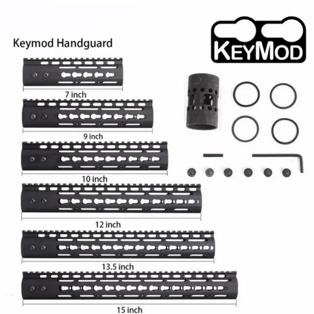 Бесплатная поплавок AR15 тонкий стиль 7 &quot9&quot 10 &quot12&quot 13 5 &quot15&quot Keymod наручная