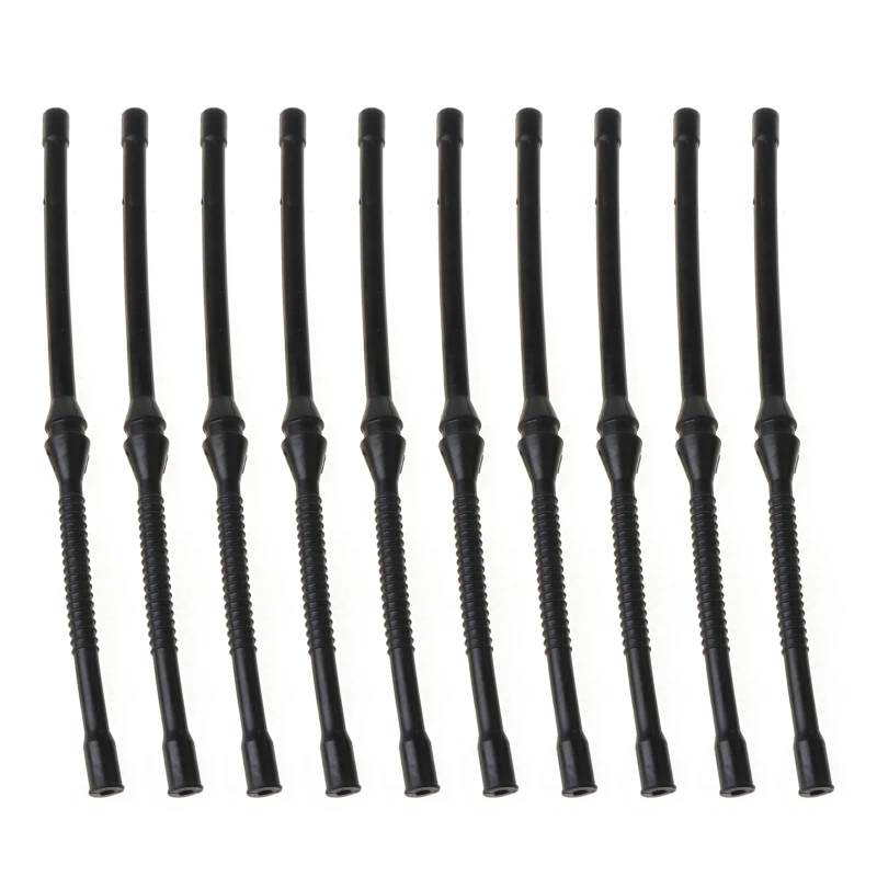 

10X Black Fuel Hose Pipe For Chinese Chainsaw 4500 5200 5800 45cc 52cc MT-9999