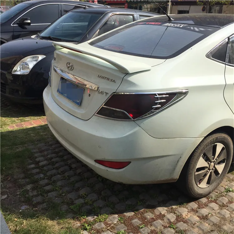 Спойлер для Hyundai VERNA Accent 2011-2015 спойлер YWW ABS пластик Материал заднее крыло